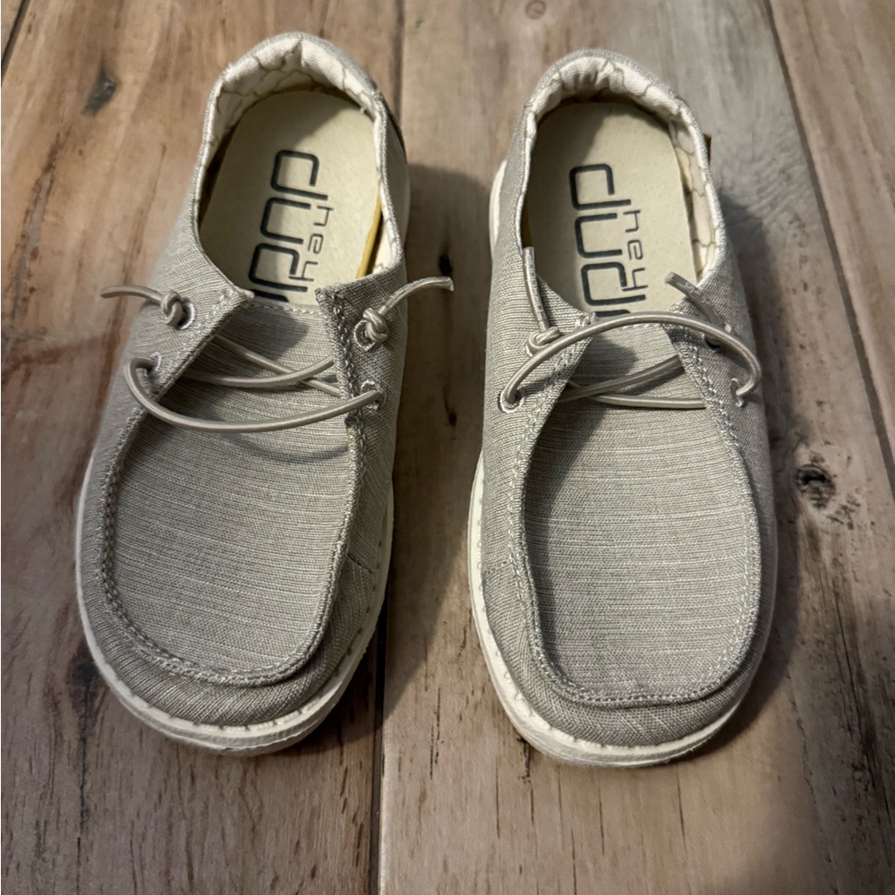 Hey Dude Gray Loafers Slip-Ons with Casual Comfort